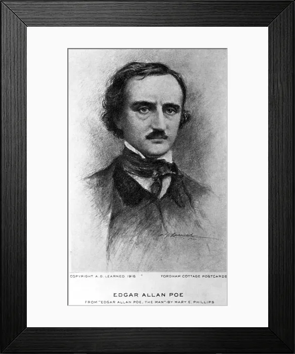 Framed Print : Print After Edgar Allan Poe by A.G. Learned Framed Print : Print After Edgar Allan Poe by A.G. Learned