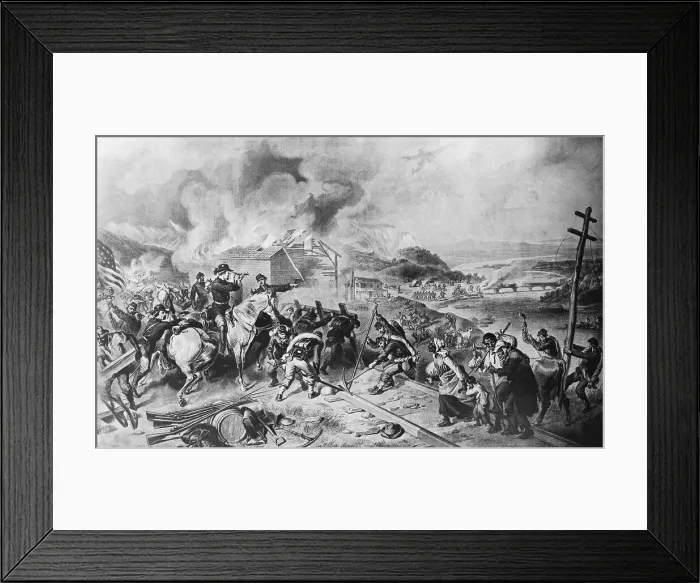 Framed Print : On the March to the Sea by Felix Octavius Carr Darley Framed Print : On the March to the Sea by Felix Octavius Carr Darley