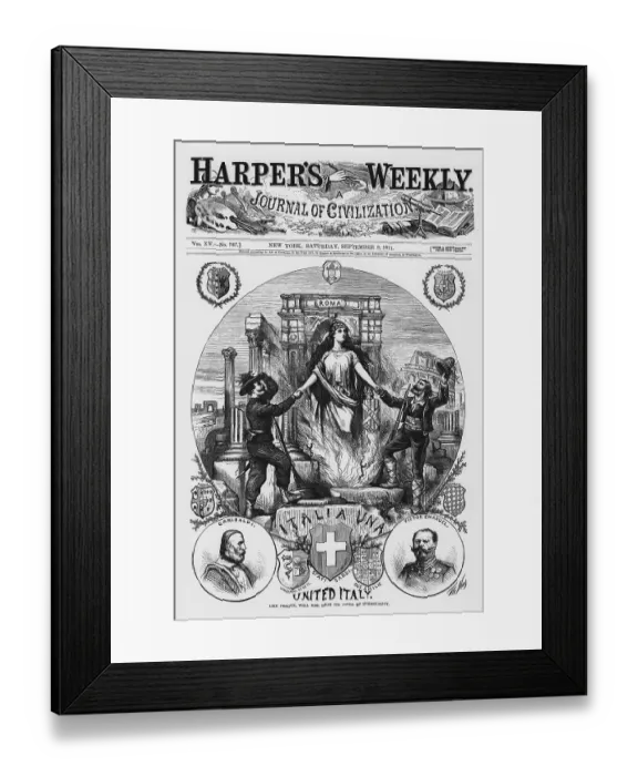 Framed Print : Cover of Harper's Weekly Magazine Framed Print : Cover of Harper's Weekly Magazine