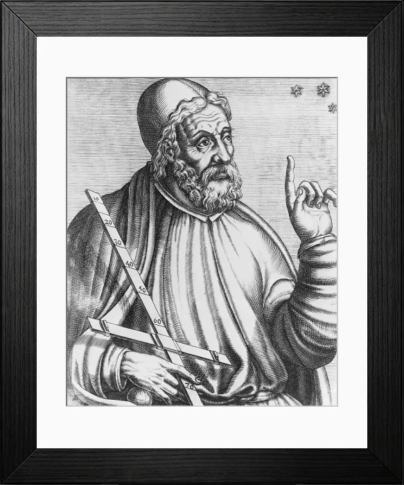 Framed Print : Portrait of Ptolomy by Andre Thevet Framed Print : Portrait of Ptolomy by Andre Thevet