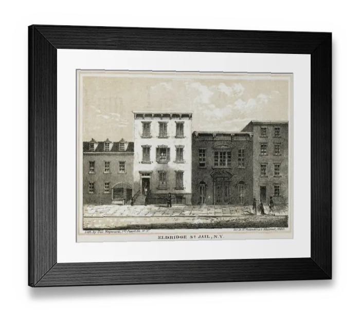 Framed Print : Eldridge St. Jail, N.Y. Lithograph by George Hayward Framed Print : Eldridge St. Jail, N.Y. Lithograph by George Hayward