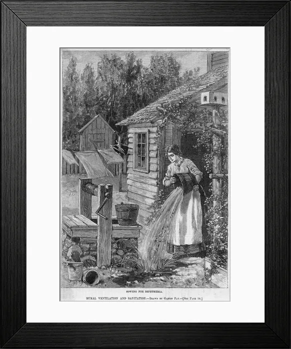Framed Print : Sowing for Diphtheria Framed Print : Sowing for Diphtheria