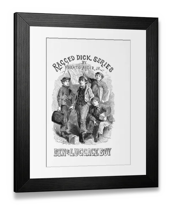 Framed Print : Typical Horatio Alger Title Page Framed Print : Typical Horatio Alger Title Page
