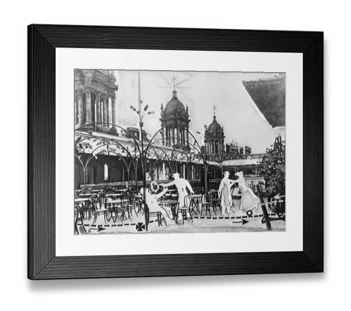 Framed Print : Artist's Conception of Murder Scene Framed Print : Artist's Conception of Murder Scene