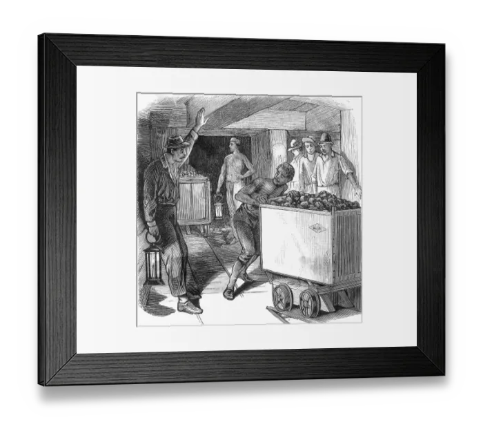 Framed Print : Allowing a Car to Pass in the Shaft Framed Print : Allowing a Car to Pass in the Shaft