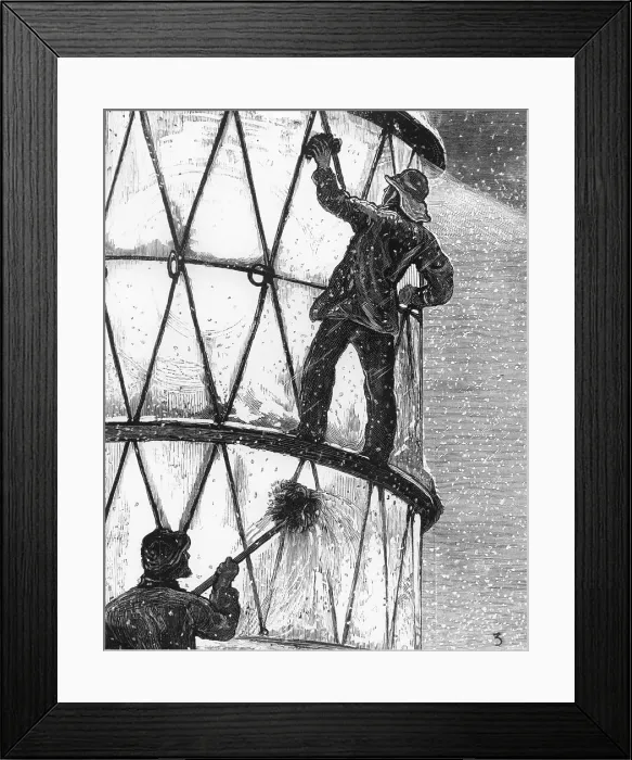 Framed Print : Lighthouse Keepers Clean Windows Framed Print : Lighthouse Keepers Clean Windows