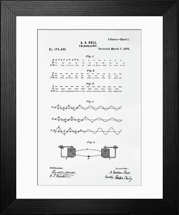 Framed Print : Illust. Of Improvements For Telegraph Framed Print : Illust. Of Improvements For Telegraph