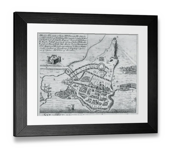 Framed Print : Syracuse Besieged by the Athenians Illustration Framed Print : Syracuse Besieged by the Athenians Illustration