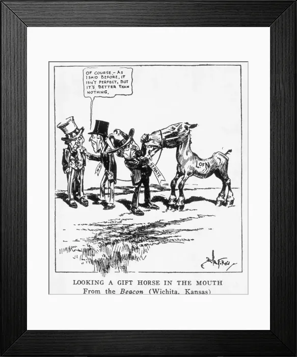 Framed Print : League Of Nations Political Cartoon Framed Print : League Of Nations Political Cartoon