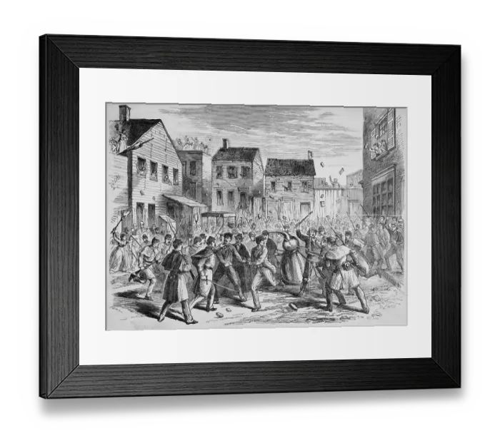 Framed Print : The Great Whiskey War, December 1869 Newspaper Illustration Framed Print : The Great Whiskey War, December 1869 Newspaper Illustration