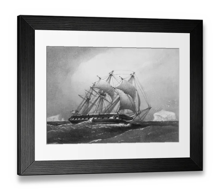 Framed Print : Illustration of H.M.S. Challenger Framed Print : Illustration of H.M.S. Challenger