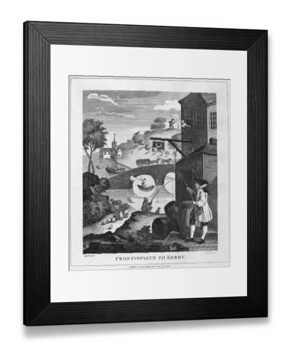 Framed Print : Hogarth Print on Perspective Framed Print : Hogarth Print on Perspective