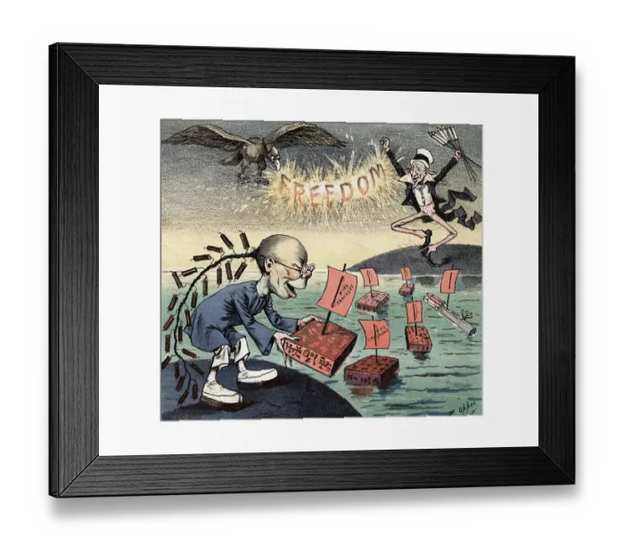 Framed Print : China And The Us Celebrating The 4Th Framed Print : China And The Us Celebrating The 4Th