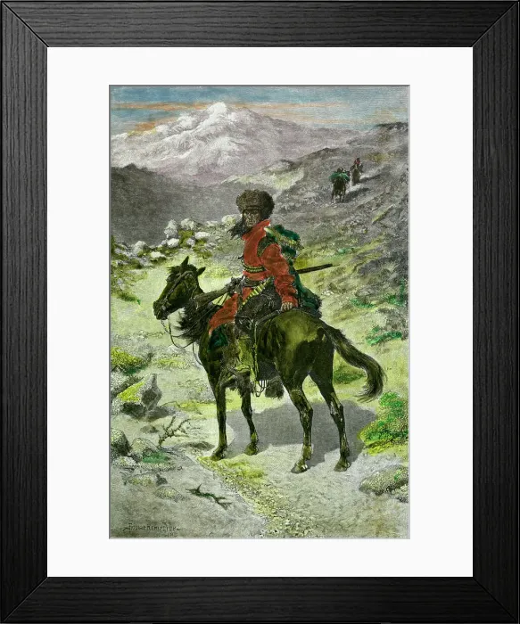 Framed Print : Print After An Indian Trapper by Frederic Remington Framed Print : Print After An Indian Trapper by Frederic Remington