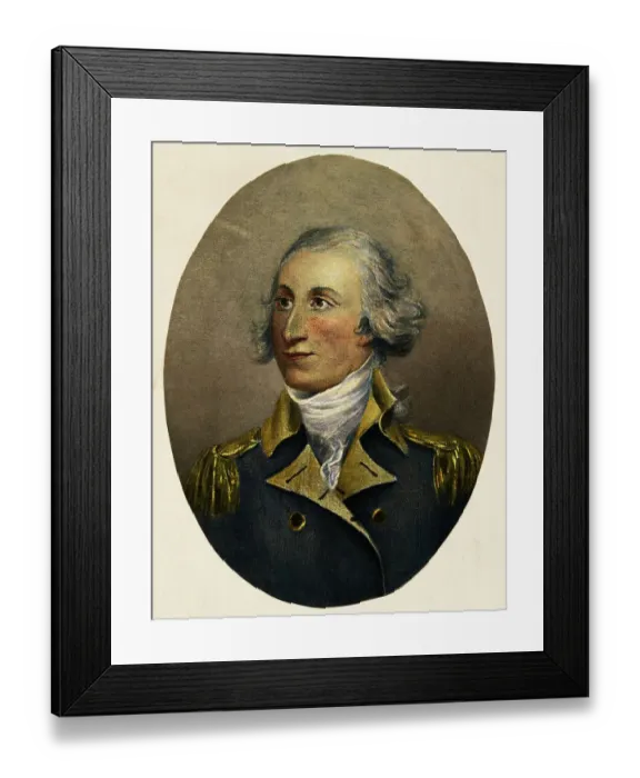 Framed Print : Portrait of Philip John Schuyler Framed Print : Portrait of Philip John Schuyler