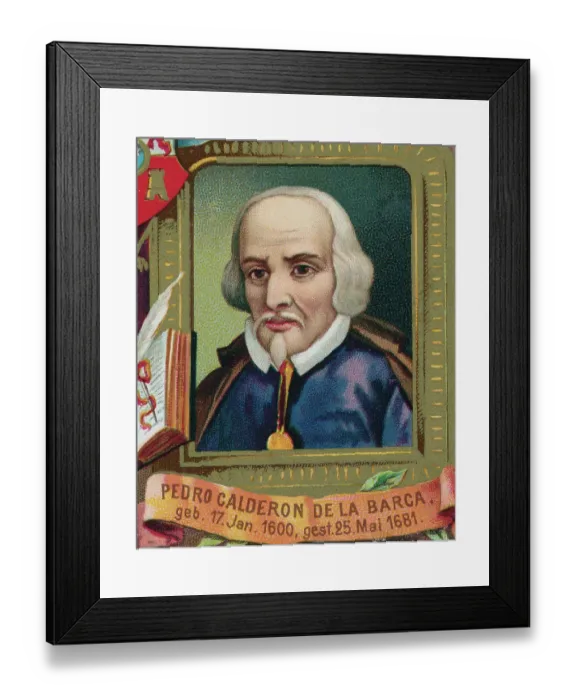 Framed Print : Pedro Calderon de la Barca Print Framed Print : Pedro Calderon de la Barca Print