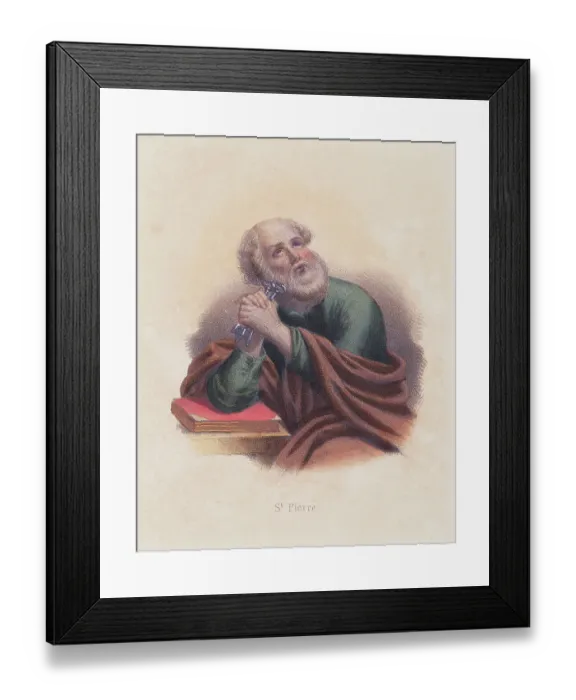 Framed Print : Portrait of St. Peter Framed Print : Portrait of St. Peter