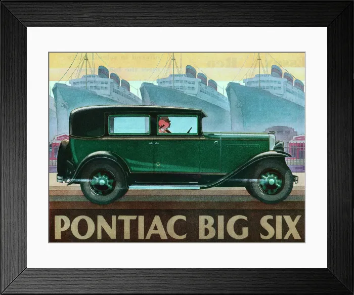 Framed Print : Pontiac Big Six Advertisement Framed Print : Pontiac Big Six Advertisement