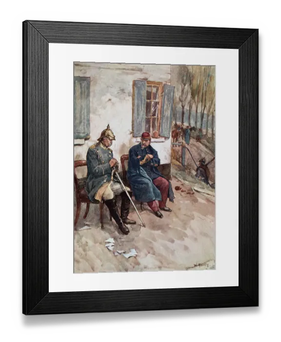 Framed Print : Napoleon III and Bismarck in Conversation Framed Print : Napoleon III and Bismarck in Conversation