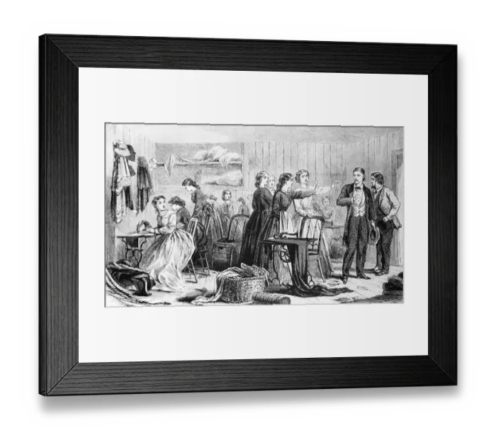 Framed Print : Illustration of Women Urging Men to Fight in the Civil War Framed Print : Illustration of Women Urging Men to Fight in the Civil War
