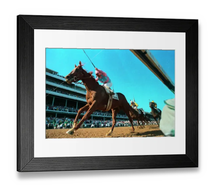 Framed Print : Willie Shoemaker Winning Derby on Ferdinand Framed Print : Willie Shoemaker Winning Derby on Ferdinand