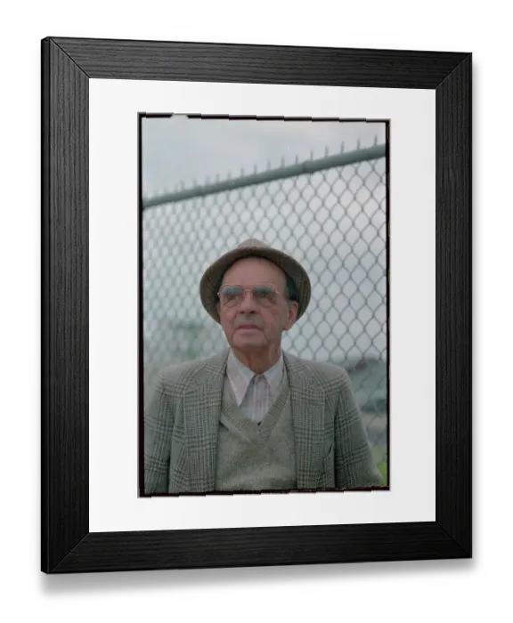 Framed Print : Horse Trainer Woody Stephens Observing Derby Practices Framed Print : Horse Trainer Woody Stephens Observing Derby Practices