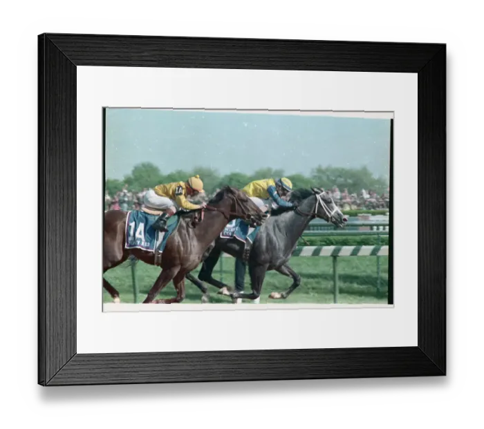 Framed Print : Horses Racing in Kentucky Derby Framed Print : Horses Racing in Kentucky Derby