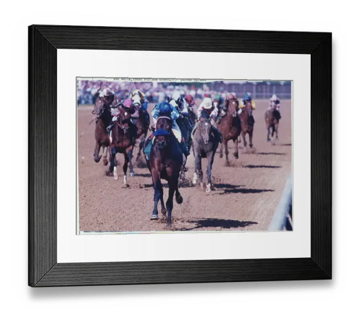 Framed Print : Kentucky Derby Action in Progress Framed Print : Kentucky Derby Action in Progress