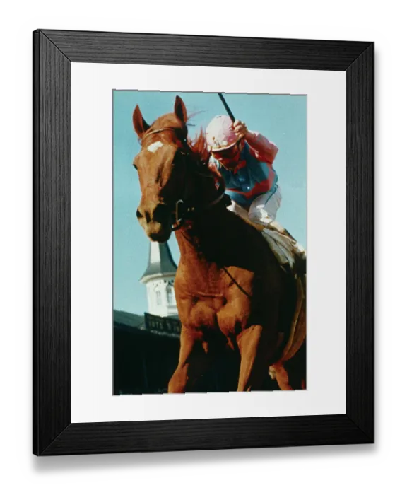 Framed Print : Close Up of Willie Shoemaker Riding Ferdinand Framed Print : Close Up of Willie Shoemaker Riding Ferdinand