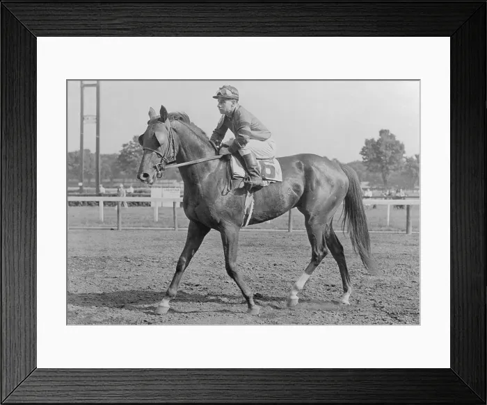 Framed Print : Jockey Longden Riding Whirlaway