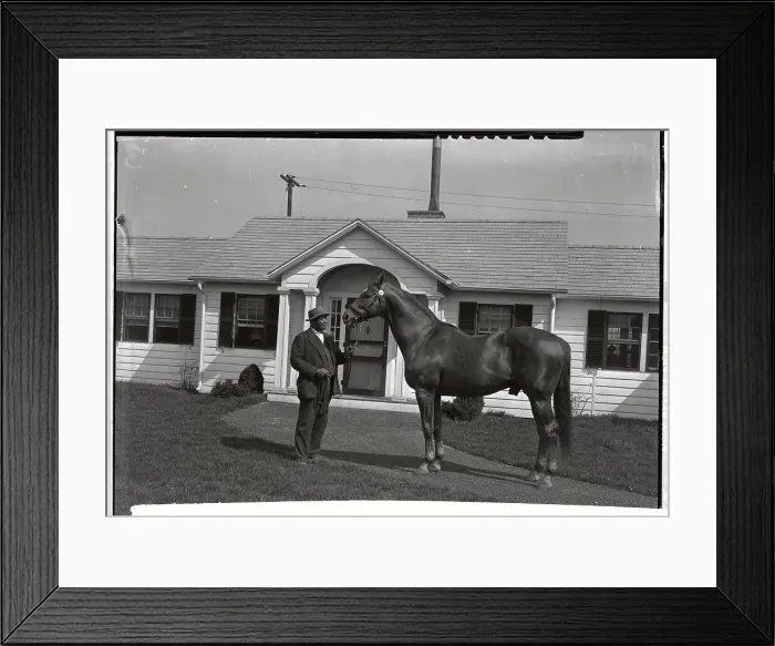 Framed Print : Man O War and Owner Samuel D. Riddle Framed Print : Man O War and Owner Samuel D. Riddle