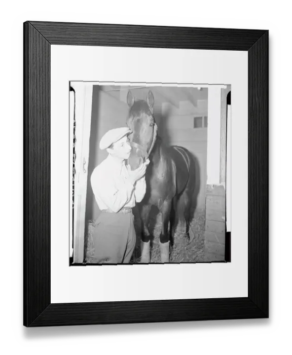 Framed Print : Eddie Arcaro Kissing His Derby Horse Dockstader Framed Print : Eddie Arcaro Kissing His Derby Horse Dockstader