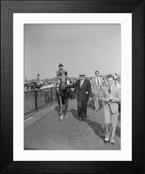 Framed Print : B A Jones Leading Eddie Arcaro on Whirlaway Framed Print : B A Jones Leading Eddie Arcaro on Whirlaway