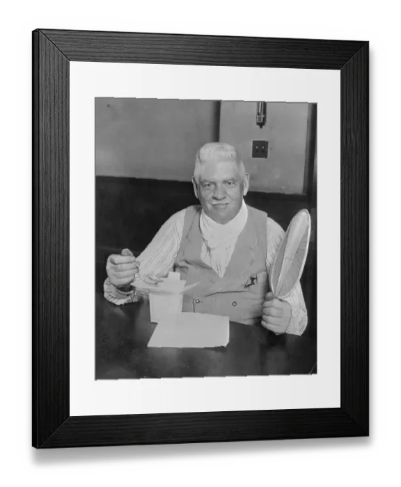 Framed Print : Portrait of John Coughlin Eating Ice Cream Framed Print : Portrait of John Coughlin Eating Ice Cream