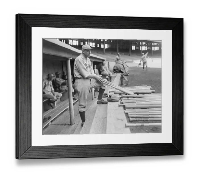 Framed Print : Dale Alexander Deciding on a Baseball Bat Framed Print : Dale Alexander Deciding on a Baseball Bat