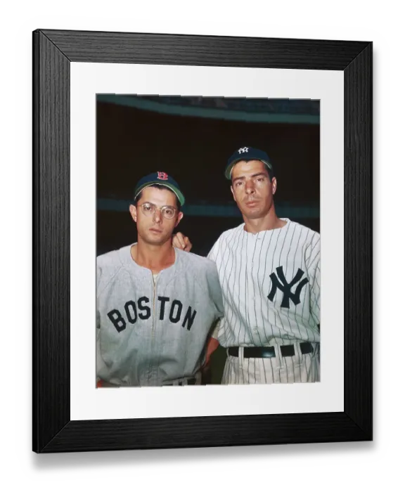 Framed Print : Portrait of Dom DiMaggio and brother Joe Framed Print : Portrait of Dom DiMaggio and brother Joe