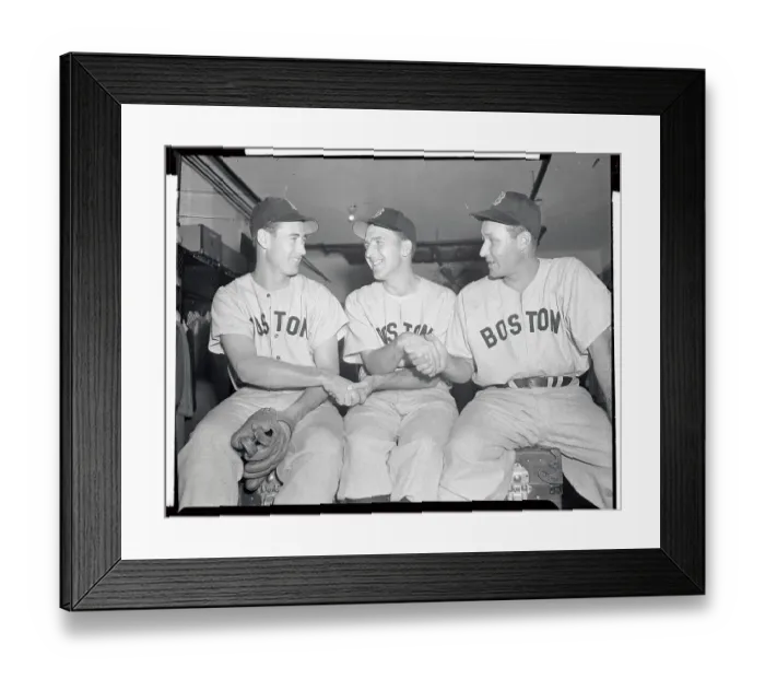 Framed Print : Baseball Greats Being Congenial Before The Game Framed Print : Baseball Greats Being Congenial Before The Game