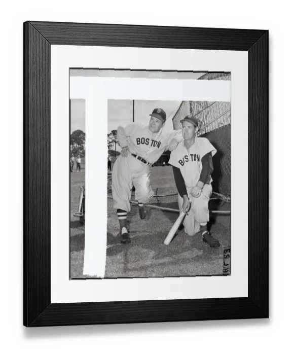 Framed Print : Boston Coach McCarthy Leans On Williams Framed Print : Boston Coach McCarthy Leans On Williams