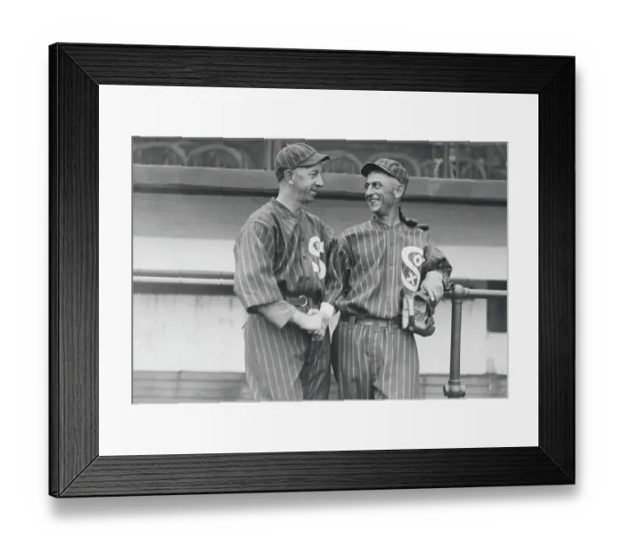 Framed Print : Dick Kerr and Eddie Collins Shaking Hands Framed Print : Dick Kerr and Eddie Collins Shaking Hands