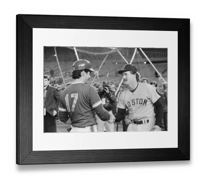 Framed Print : Keith Hernandez Shakes Wade Boggs Hand Framed Print : Keith Hernandez Shakes Wade Boggs Hand