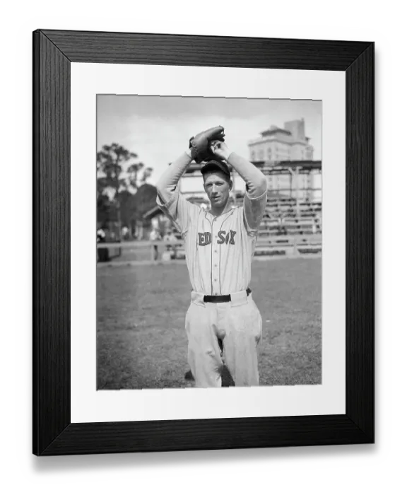 Framed Print : Bob Lefty Geove In Pitching Position Framed Print : Bob Lefty Geove In Pitching Position