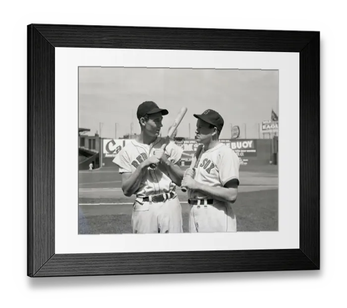 Framed Print : Joe Cronin And Ted Williams On Field Framed Print : Joe Cronin And Ted Williams On Field