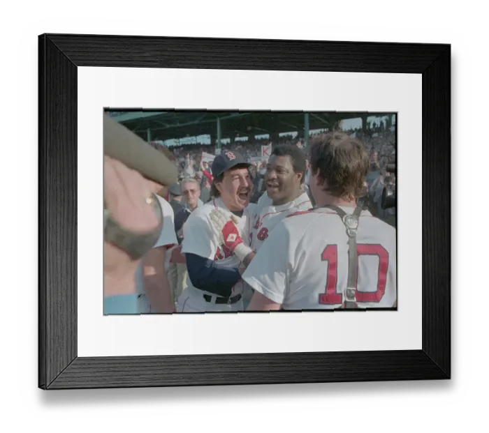 Framed Print : Players Celebrating on the Field Framed Print : Players Celebrating on the Field