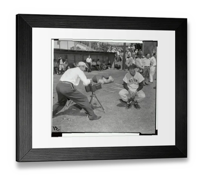 Framed Print : Ted Williams Having His Picture Taken on the Field Framed Print : Ted Williams Having His Picture Taken on the Field
