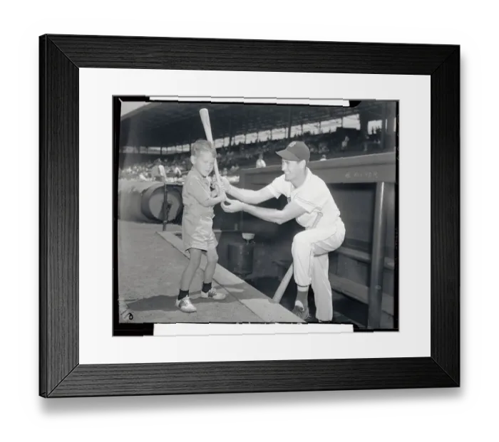 Framed Print : Young Michael Cronin Practicing the Art of Baseball Framed Print : Young Michael Cronin Practicing the Art of Baseball