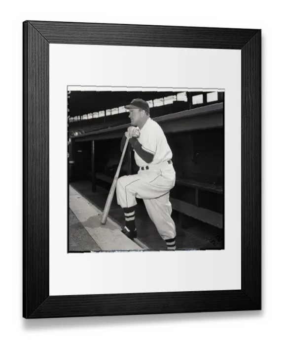 Framed Print : Red Sox Manager Joe Cronin In The Dugout