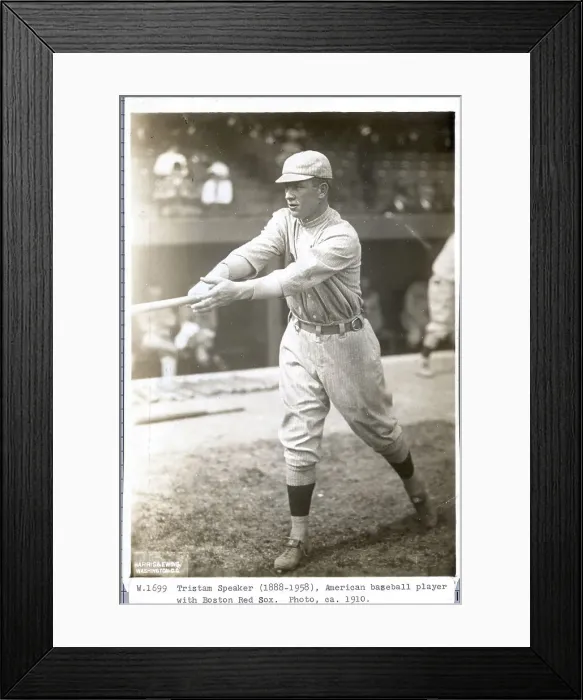 Framed Print : Tristam Speaker with Baseball Bat Framed Print : Tristam Speaker with Baseball Bat