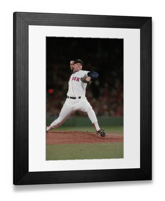 Framed Print : Roger Clemens Firing Baseball To Plate Framed Print : Roger Clemens Firing Baseball To Plate