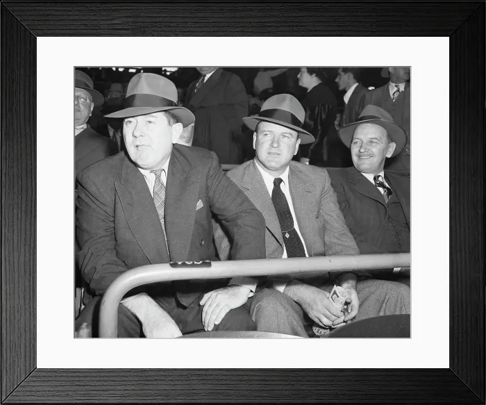 Framed Print : Tom Yawkey and Joe Cronin Watching Ball Game Framed Print : Tom Yawkey and Joe Cronin Watching Ball Game