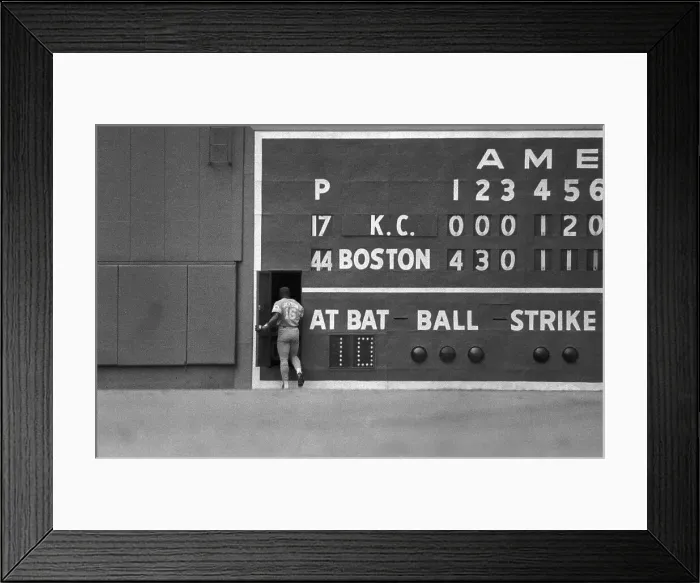 Framed Print : Bo Jackson Entering Scoreboard
